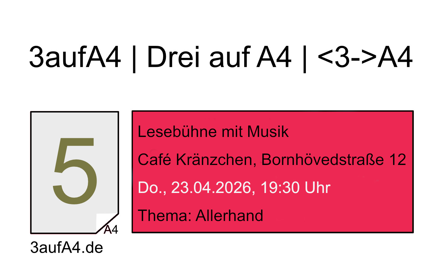 „Allerhand“ bringt der April – Zu Gast: Tino Bittner